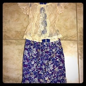 🌟Anthropology 2-piece Dress Size 4👗